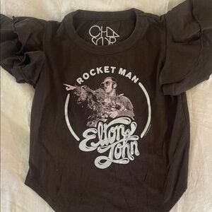 Chaser Rocket Man Elton John Kids T-Shirt with flounced sleeve and curve hem